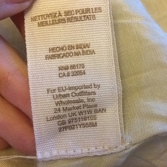 Free People Babydoll Pleated Studded Metallic High Waist Empire Mini Dress - Picture 8 of 8